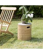 Table d'appoint Hector bambou  - 40x40x46 cm
