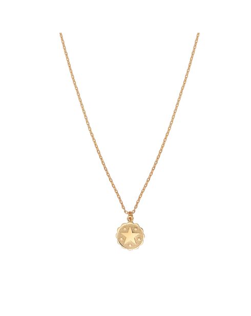 Collier Mini Love & Luck Etoile en Laiton doré