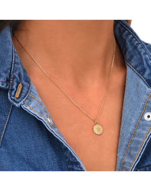 Collier Mini Love & Luck Etoile en Laiton doré