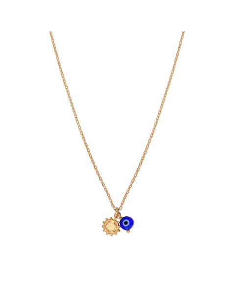 Collier Nazar en Laiton doré