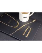 Boucles d'oreilles Pia en Laiton doré