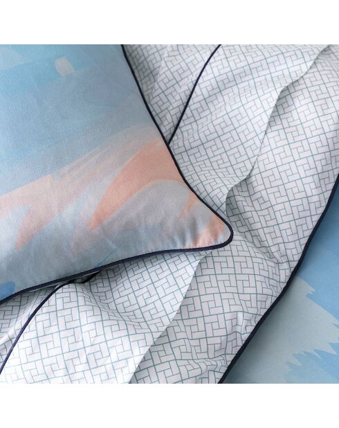 Parure housse de couette 100% Satin de Coton Bahia multicolore