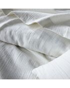 Housse de couette 100% Gaze de Coton blanche