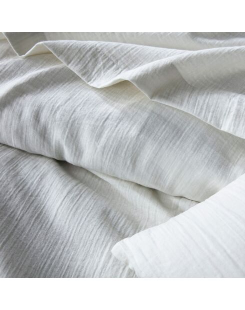 Housse de couette 100% Gaze de Coton blanche