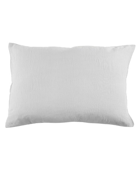 Taie d'oreiller 100% Gaze de Coton blanche