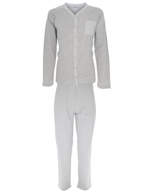 Pyjama manches longues Jai gris