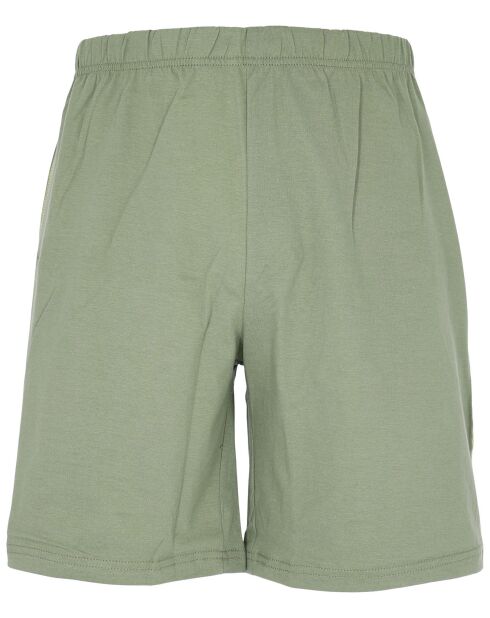 Pyjama manches courtes Arun gris/vert