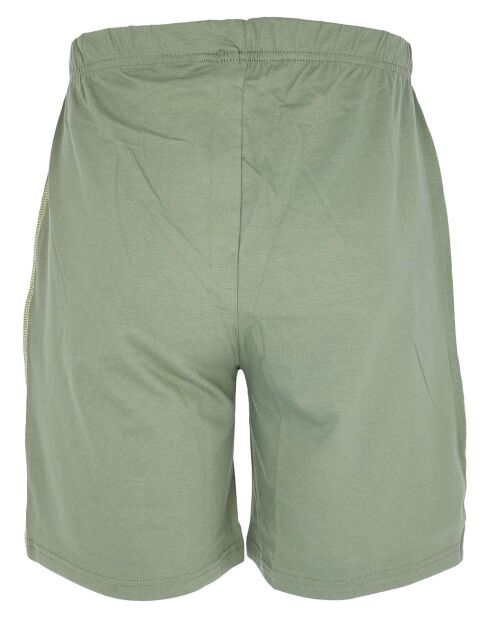 Pyjama manches courtes Arun gris/vert