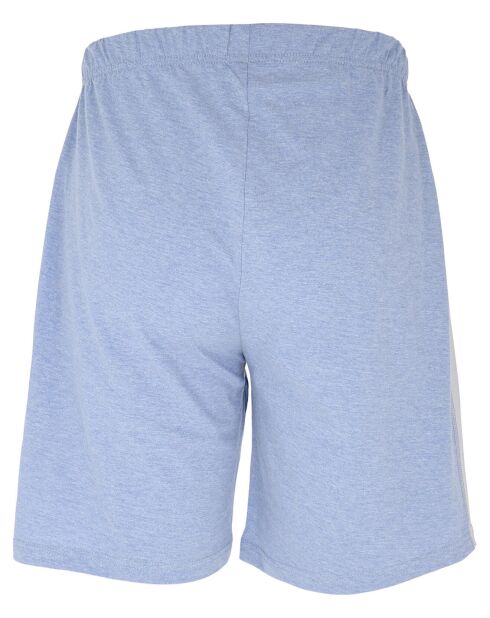 Pyjama manches courtes Naveen blanc/bleu denim