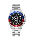 Montre Homme Quartz en Acier Marine argentée