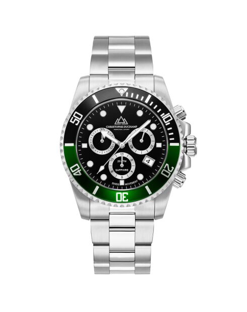 Montre Homme Quartz en Acier Marine argentée