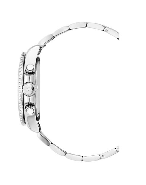 Montre Homme Quartz en Acier Marine argentée