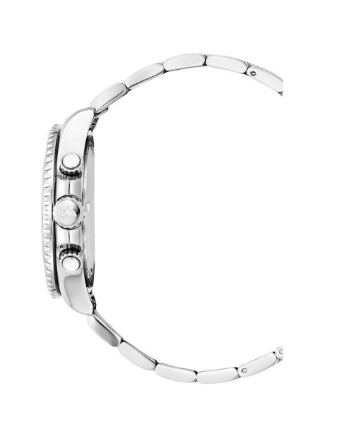 Montre Homme Quartz en Acier Marine argentée