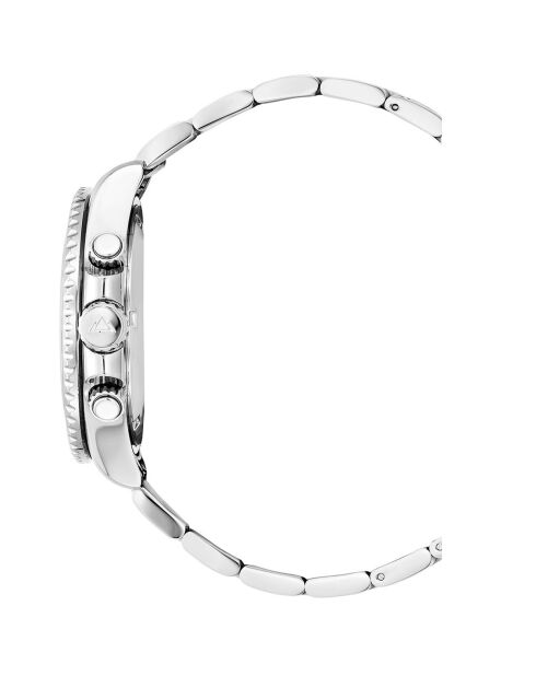 Montre Homme Quartz en Acier Marine argentée