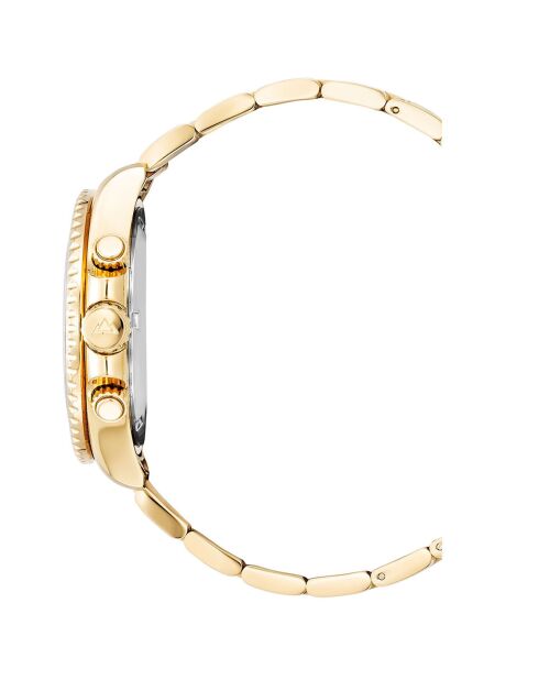 Montre Homme Quartz en Acier Marine dorée