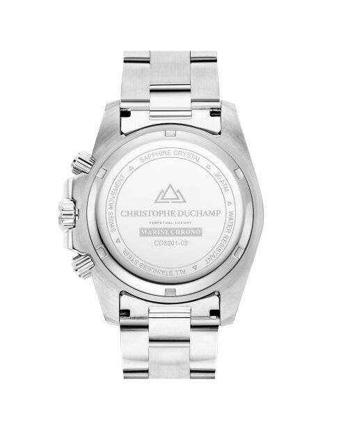 Montre Homme Quartz en Acier Marine argentée