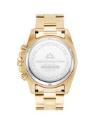 Montre Homme Quartz en Acier Marine dorée