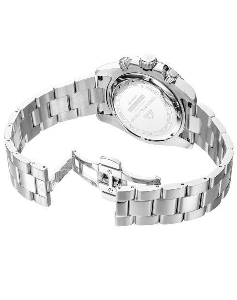 Montre Homme Quartz en Acier Marine argentée