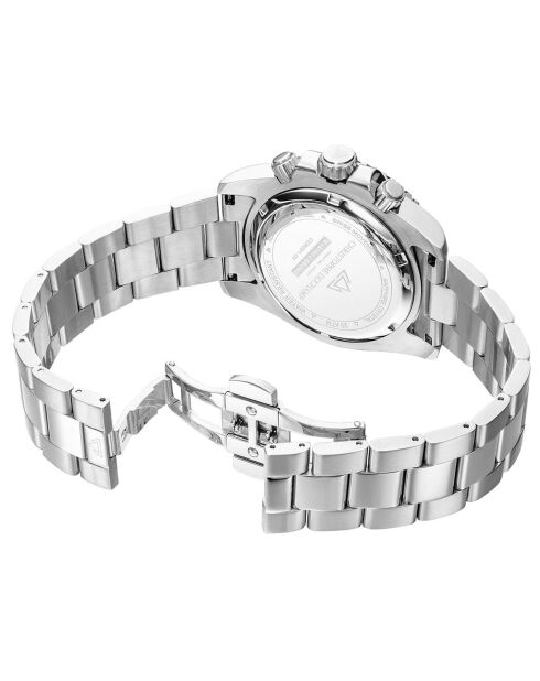 Montre Homme Quartz en Acier Marine argentée