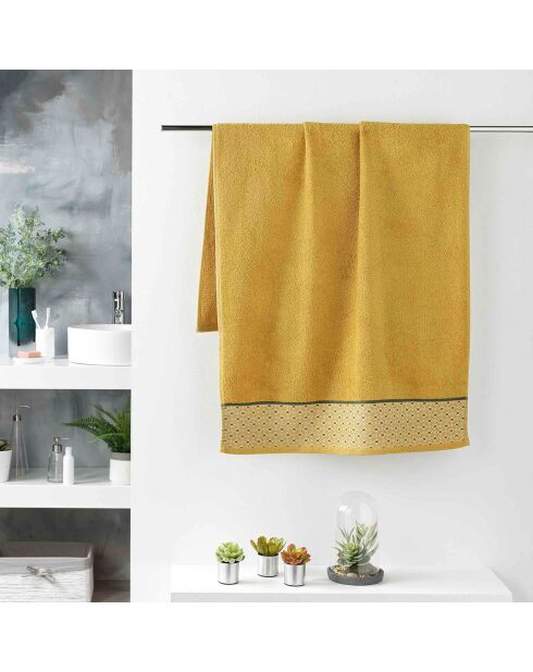 Drap de douche Jacquard Belina miel