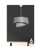 Suspension SP188 gris/argenté - 20x32 cm