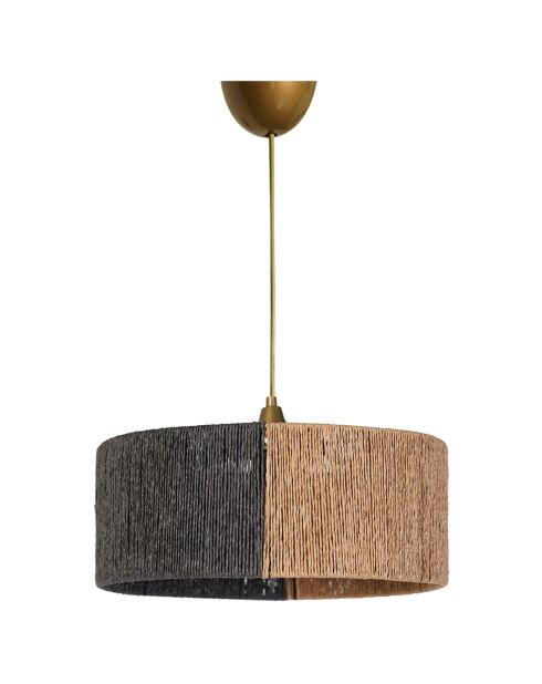 YL245 grijs/beige hanglamp - 12x30 cm