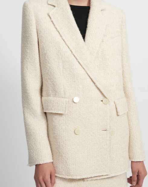 Blazer en Laine mélangée Piazza écru