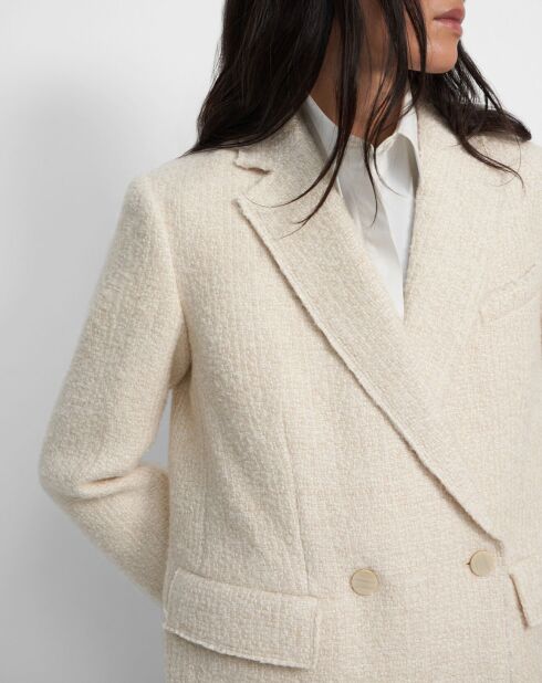 Blazer en Laine mélangée Piazza écru