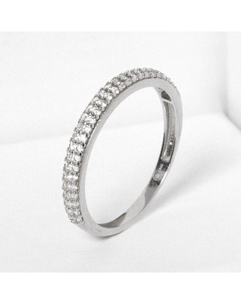 Bague Amour Innocent Zircone or blanc