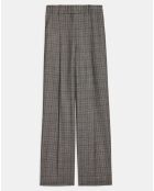 Pantaloni Grace grigi 100% lana