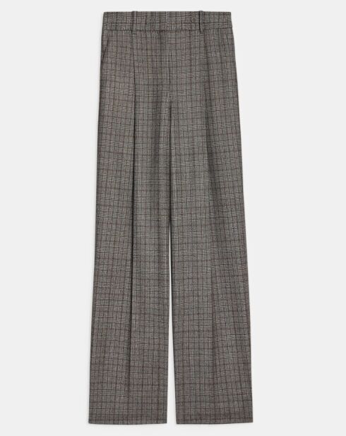 Pantaloni Grace grigi 100% lana