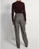 Pantaloni Grace grigi 100% lana