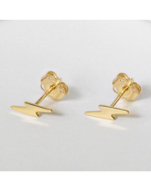 Eclair goudgele gouden oorbellen