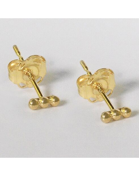 Boucles d'oreilles Emma or jaune