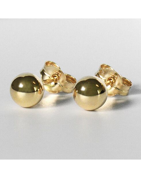 Ohrstecker aus Gelbgold Ø 1 mm