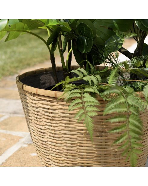 Hector Blumentopf aus Bambus - D.60x47 cm