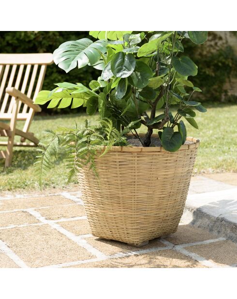 Hector Blumentopf aus Bambus - D.60x47 cm