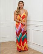Robe Ares imprimé orange