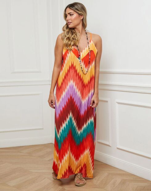Robe Ares imprimé orange