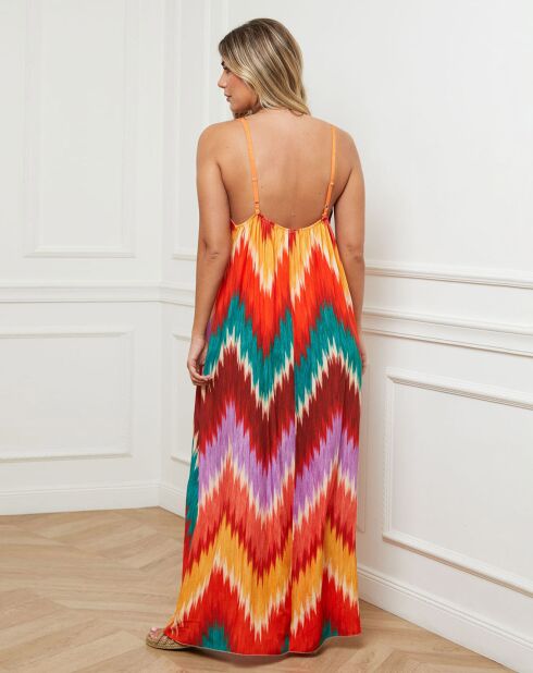 Robe Ares imprimé orange