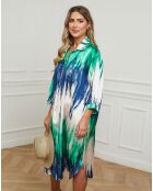 Robe Beaurivage imprimé vert
