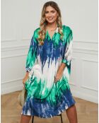 Robe Beaurivage imprimé vert