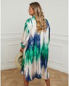 Robe Beaurivage imprimé vert