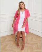 Ensemble Robe & Cardigan en Lin mélangé Ebys fushia