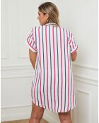Robe Hams fuchsia/bleu marine