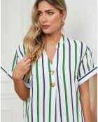 Robe Hams vert/bleu marine