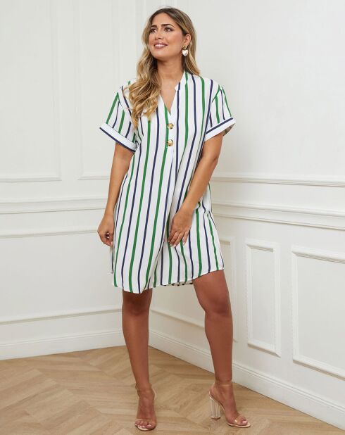 Robe Hams vert/bleu marine