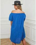 Robe Hostel bleu roi