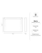Tête de lit Marie velours multicolore - 140x120 cm