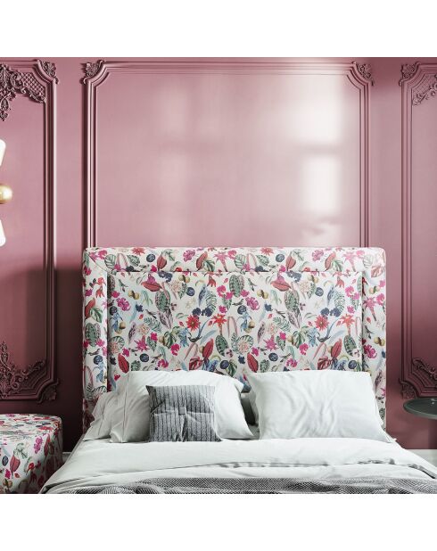 Tête de lit Marie velours multicolore - 140x120 cm